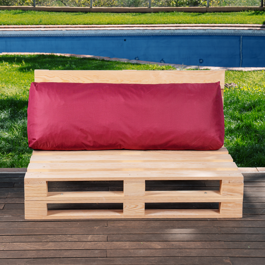 Waterdicht afritsbaar palletkussen - Rugleuning 120x40 cm