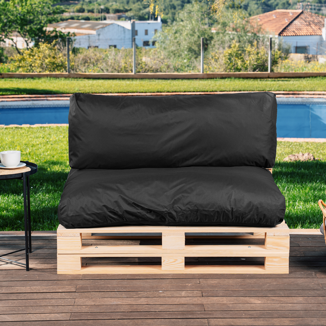 Waterafstotende palletkussens met afneembare hoes - SET
