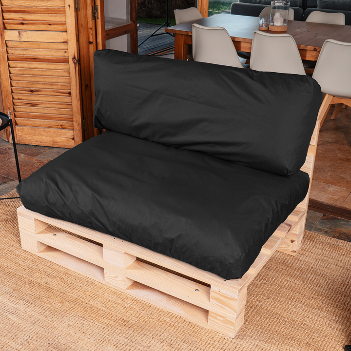 Waterafstotende palletkussens met afneembare hoes - SET
