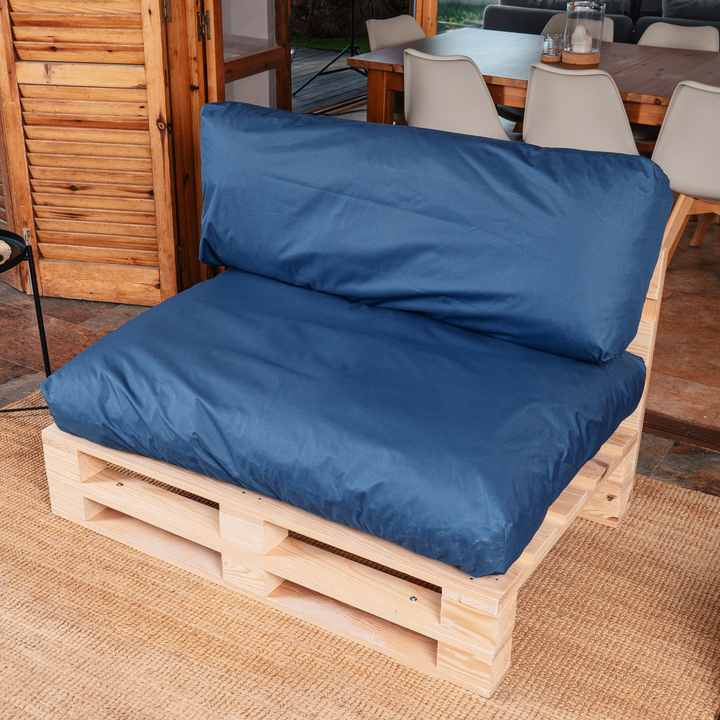 Waterafstotende palletkussens met afneembare hoes - SET