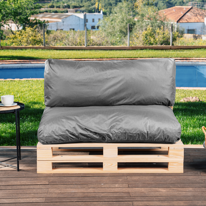 Waterafstotende palletkussens met afneembare hoes - SET