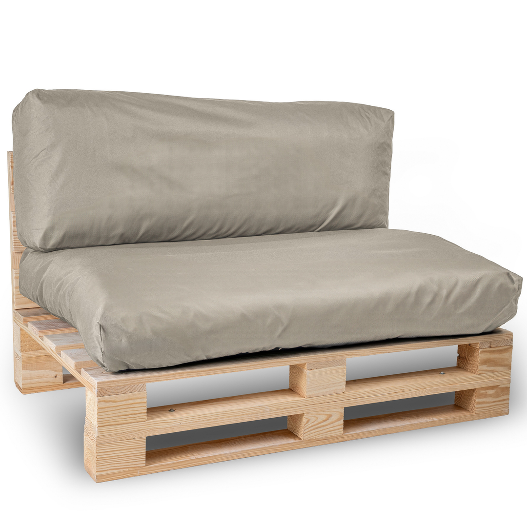 Waterafstotende palletkussens met afneembare hoes - SET