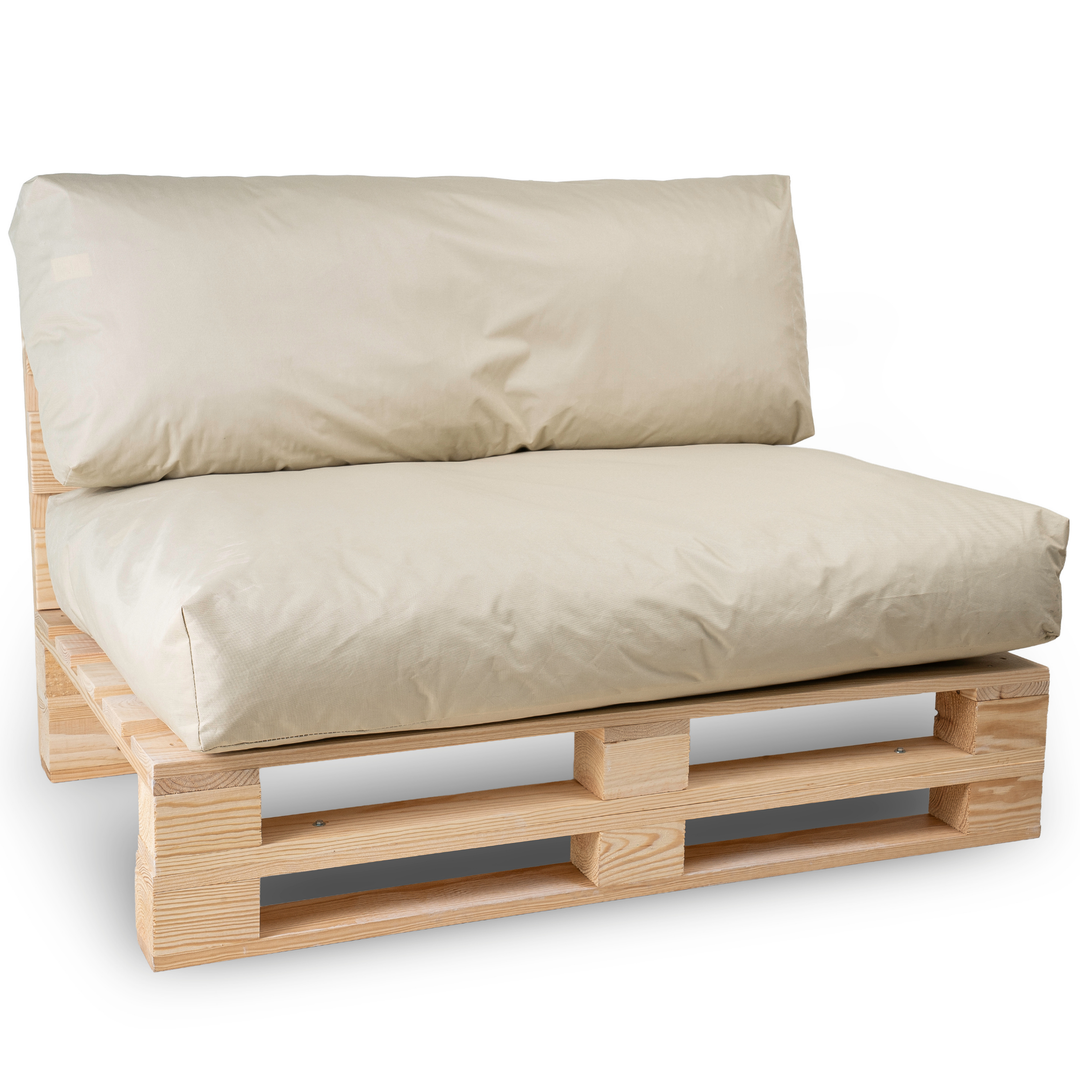Waterafstotende palletkussens met afneembare hoes - SET