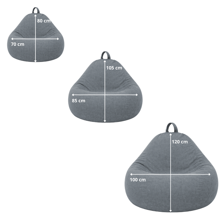 Zitzak Peer met afneembare hoes - 80x70 cm