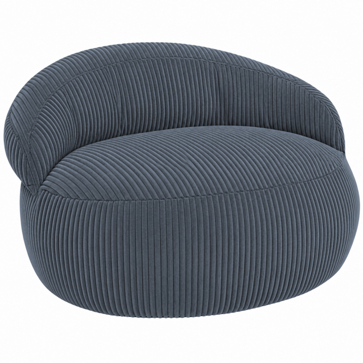 Pouf XXL en velours côtelé, vue de face