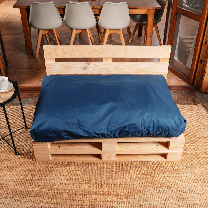 Waterafstotend palletkussen met afneembare hoes - Zitting 120x80 cm