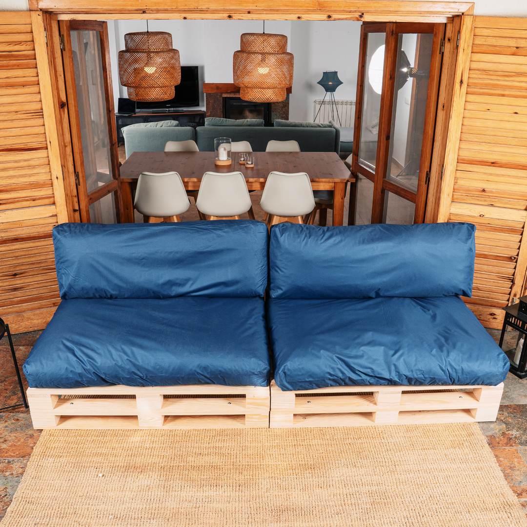 Waterdichte afneembare palletkussens - SET VAN 2