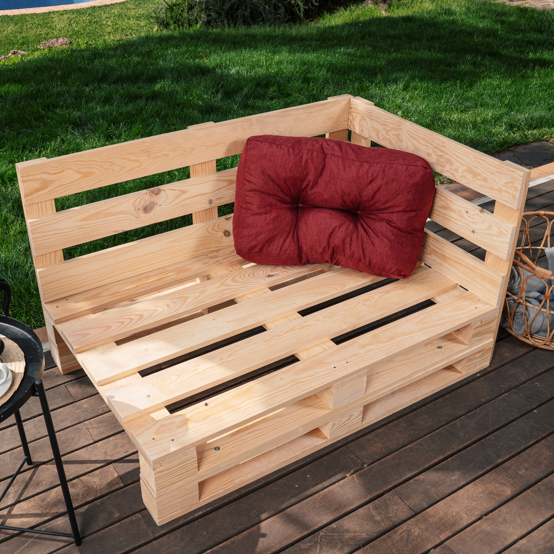 Palletkussen - Hoek 60x40 cm