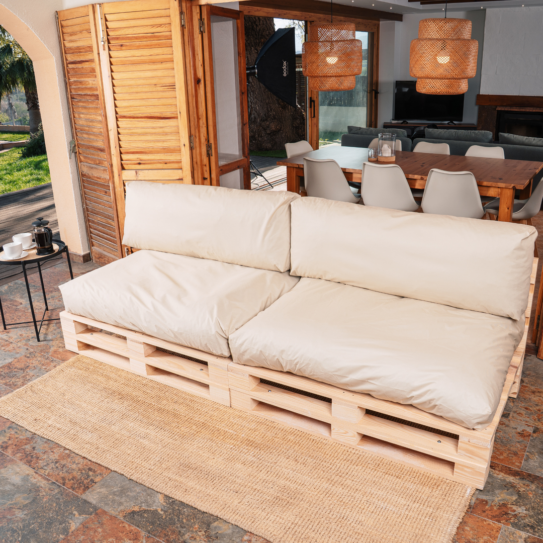 Waterdichte afneembare palletkussens - SET VAN 2