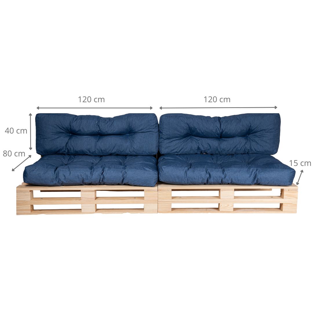 Palletkussen - SET VAN 2
