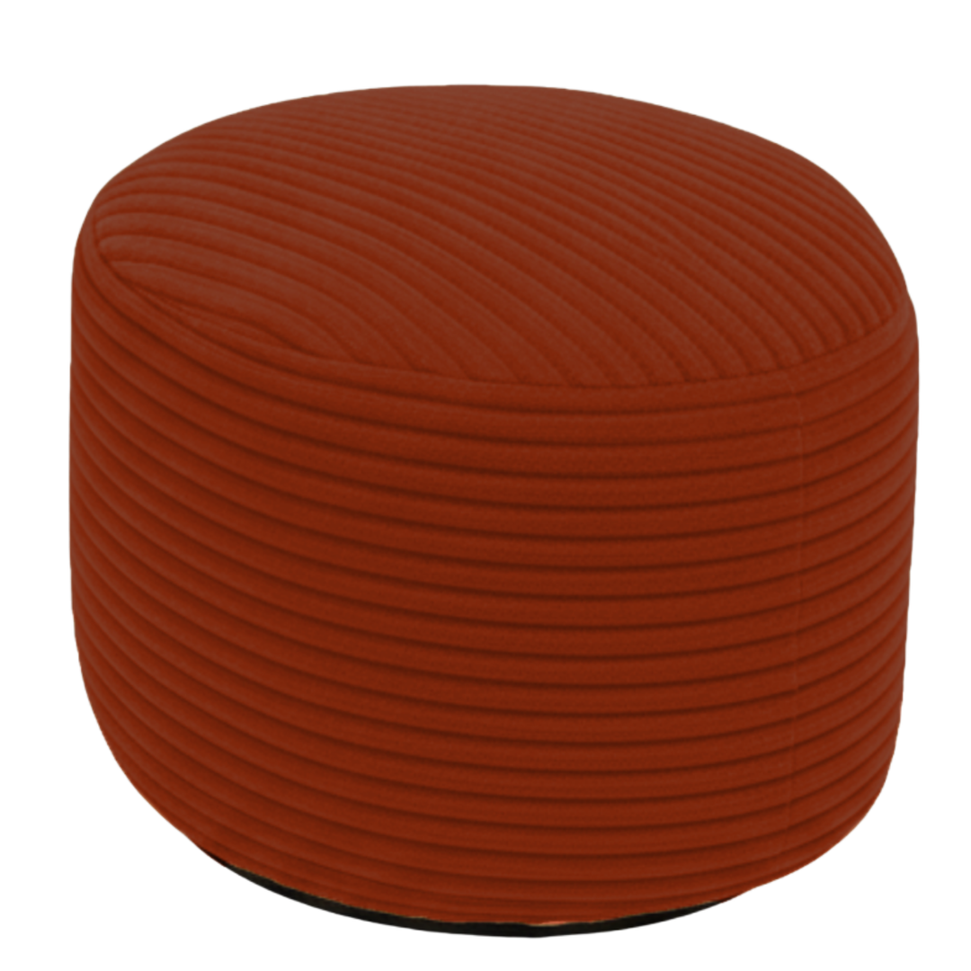 Voetensteun met afneembare hoes van corduroy - 50 x 30 cm
