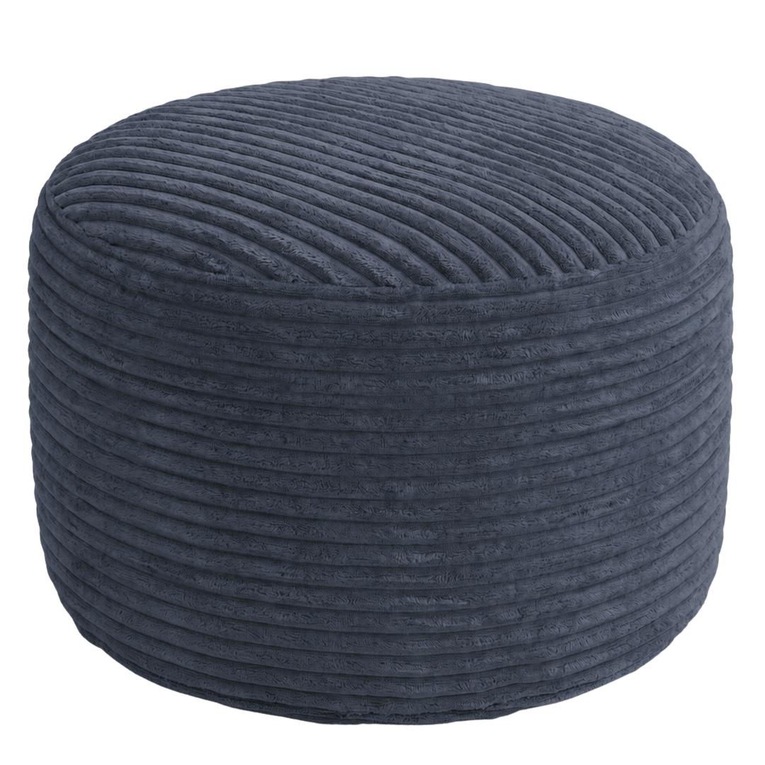 Voetensteun met afneembare hoes van corduroy - 50 x 30 cm