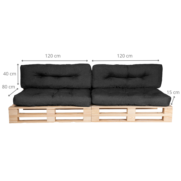 Palletkussen - SET VAN 2