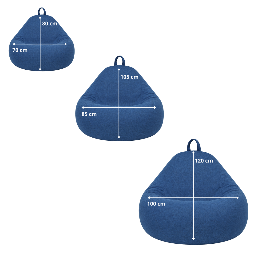 Zitzak Peer met afneembare hoes - 80x70 cm