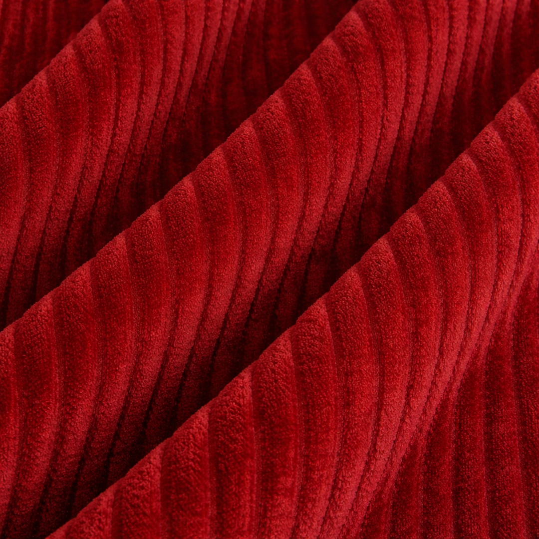 Voetensteun met afneembare hoes van corduroy - 50 x 30 cm