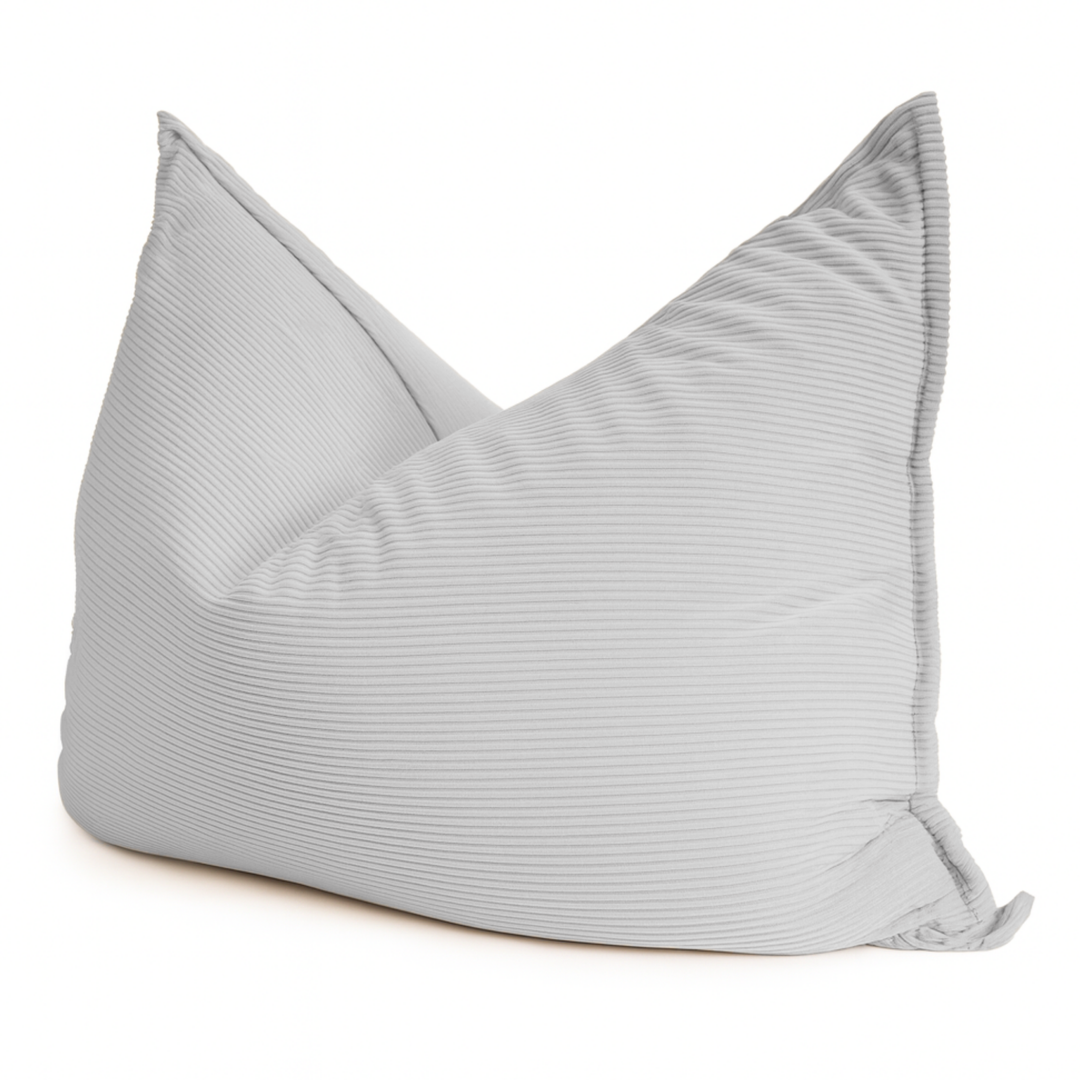 Poef van geribd fluweel met afneembare hoes - 140x180 cm