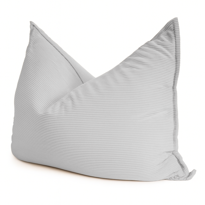 Poef van geribd fluweel met afneembare hoes - 140x180 cm