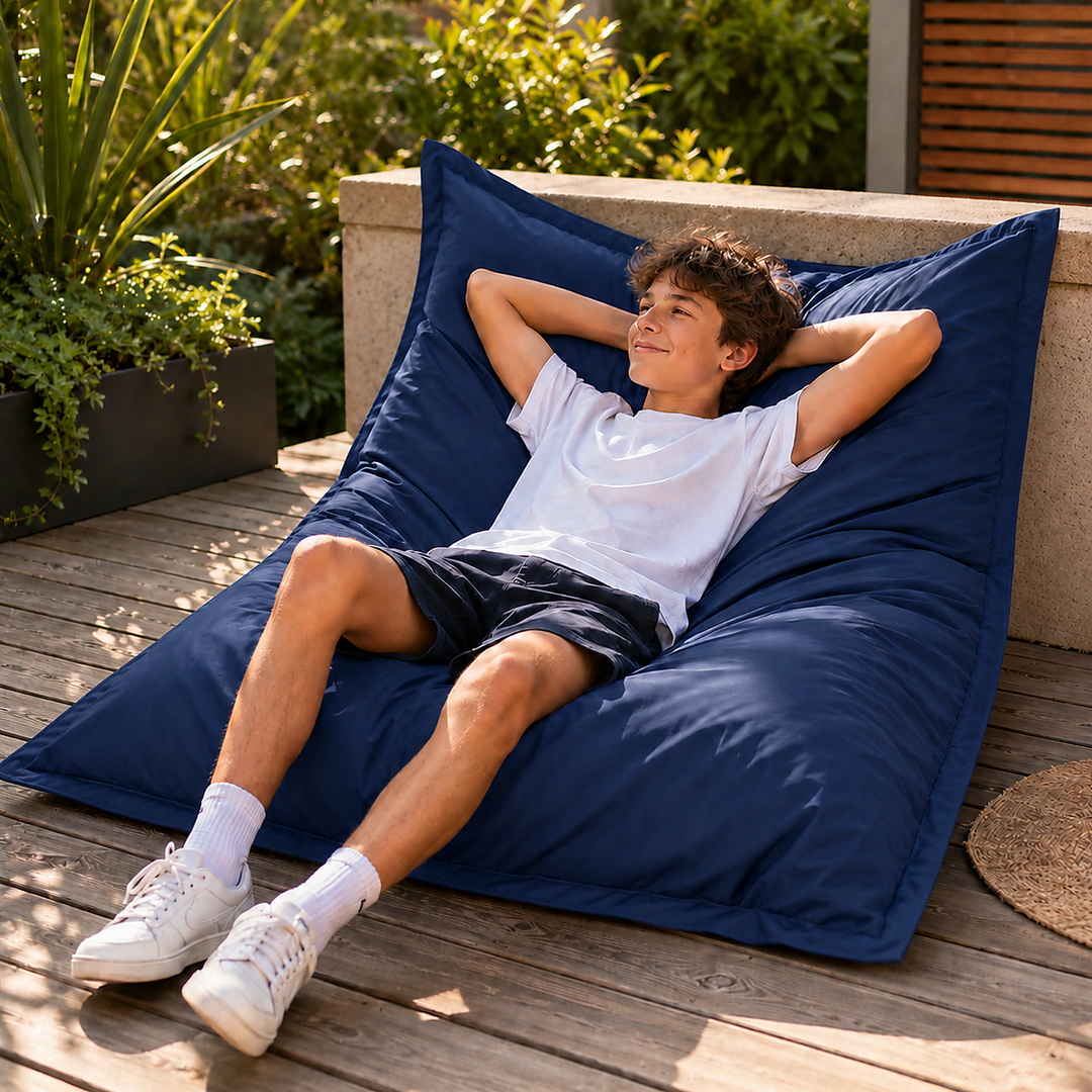Waterafstotende Outdoor Poef Afneembare Hoes UV-bestendig - 120x160 Cm