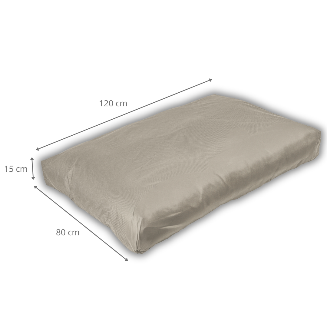 Waterafstotend palletkussen met afneembare hoes - Zitting 120x80 cm