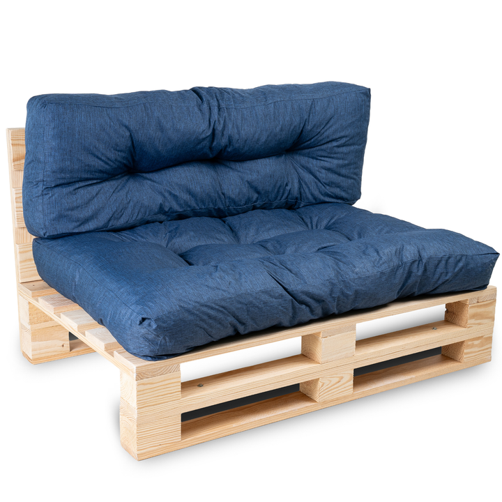 Set zit/rugkussen voor palletbank