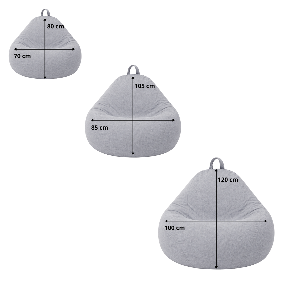Zitzak Peer met afneembare hoes - 80x70 cm
