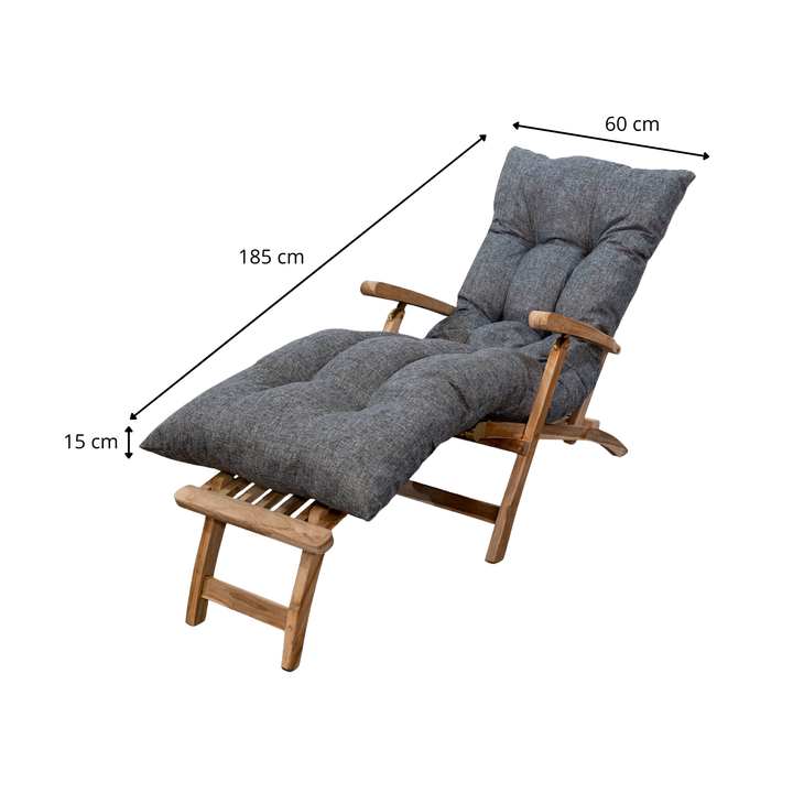 Ligbedkussen - 185x60x15 cm
