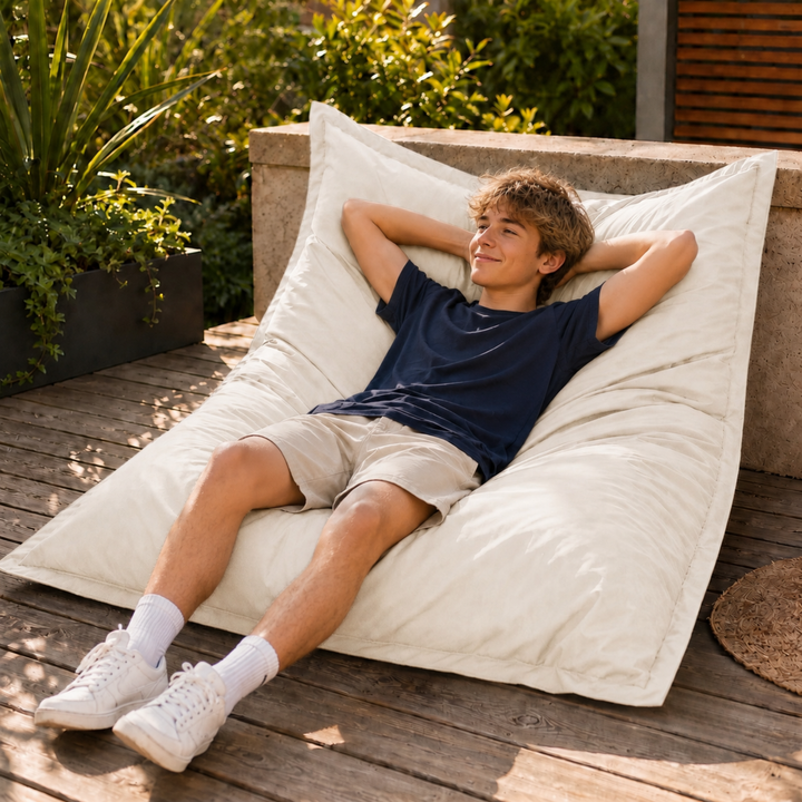 Waterafstotende Outdoor Poef Afneembare Hoes UV-bestendig - 120x160 Cm