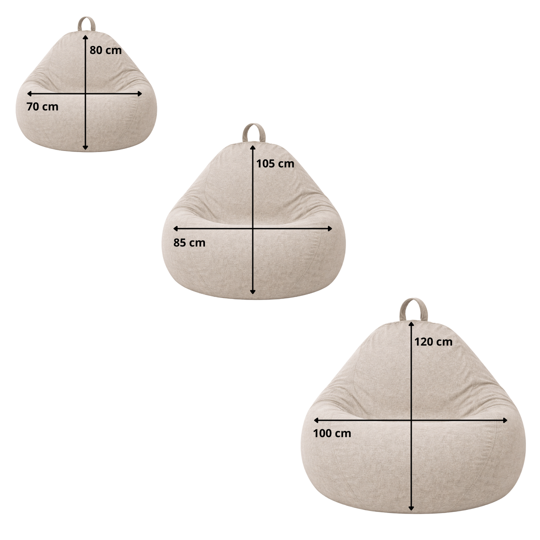 Zitzak Peer met afneembare hoes - 80x70 cm