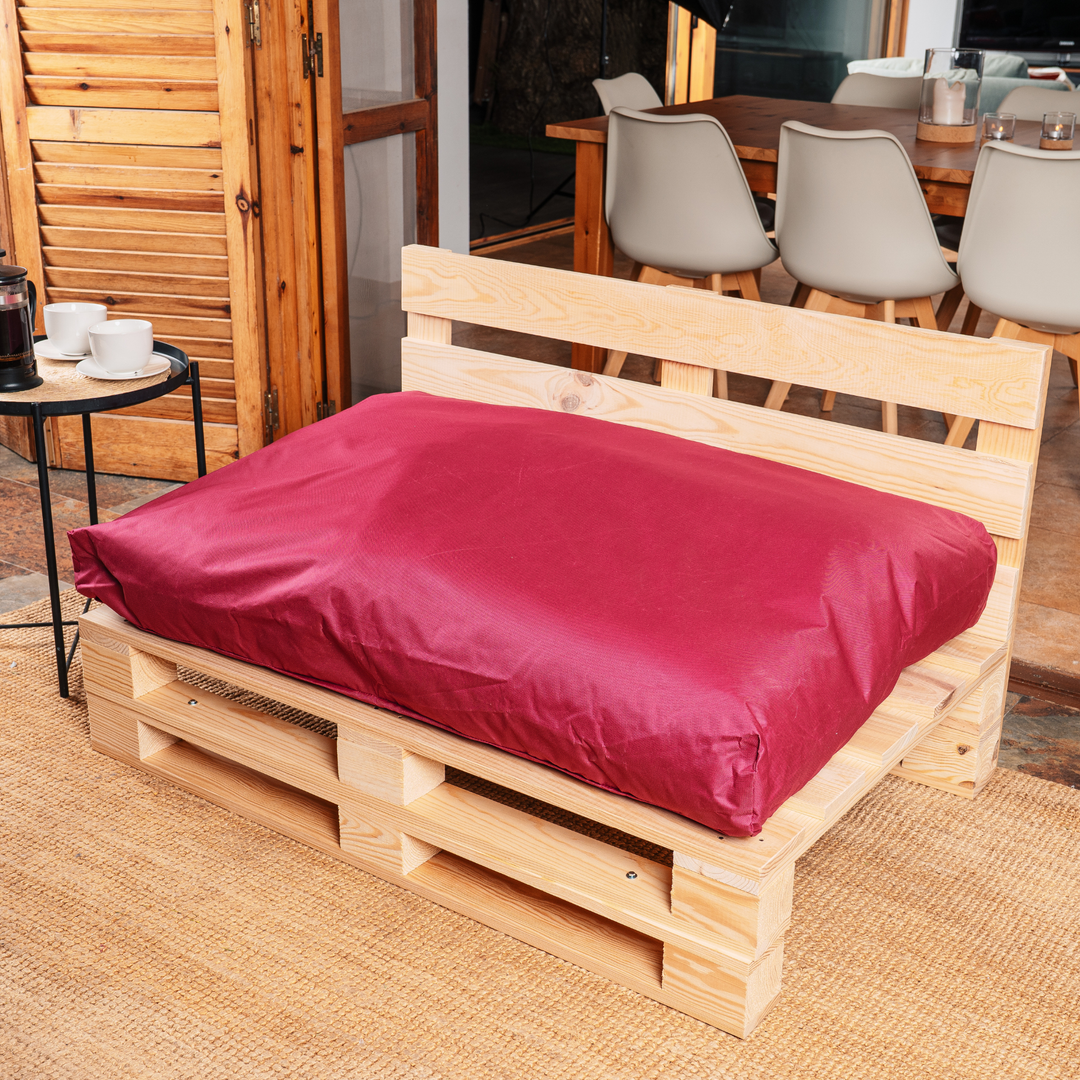Waterafstotend palletkussen met afneembare hoes - Zitting 120x80 cm