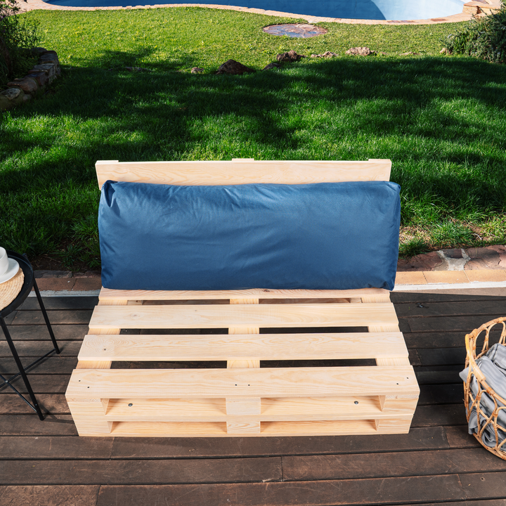 Waterdicht afritsbaar palletkussen - Rugleuning 120x40 cm