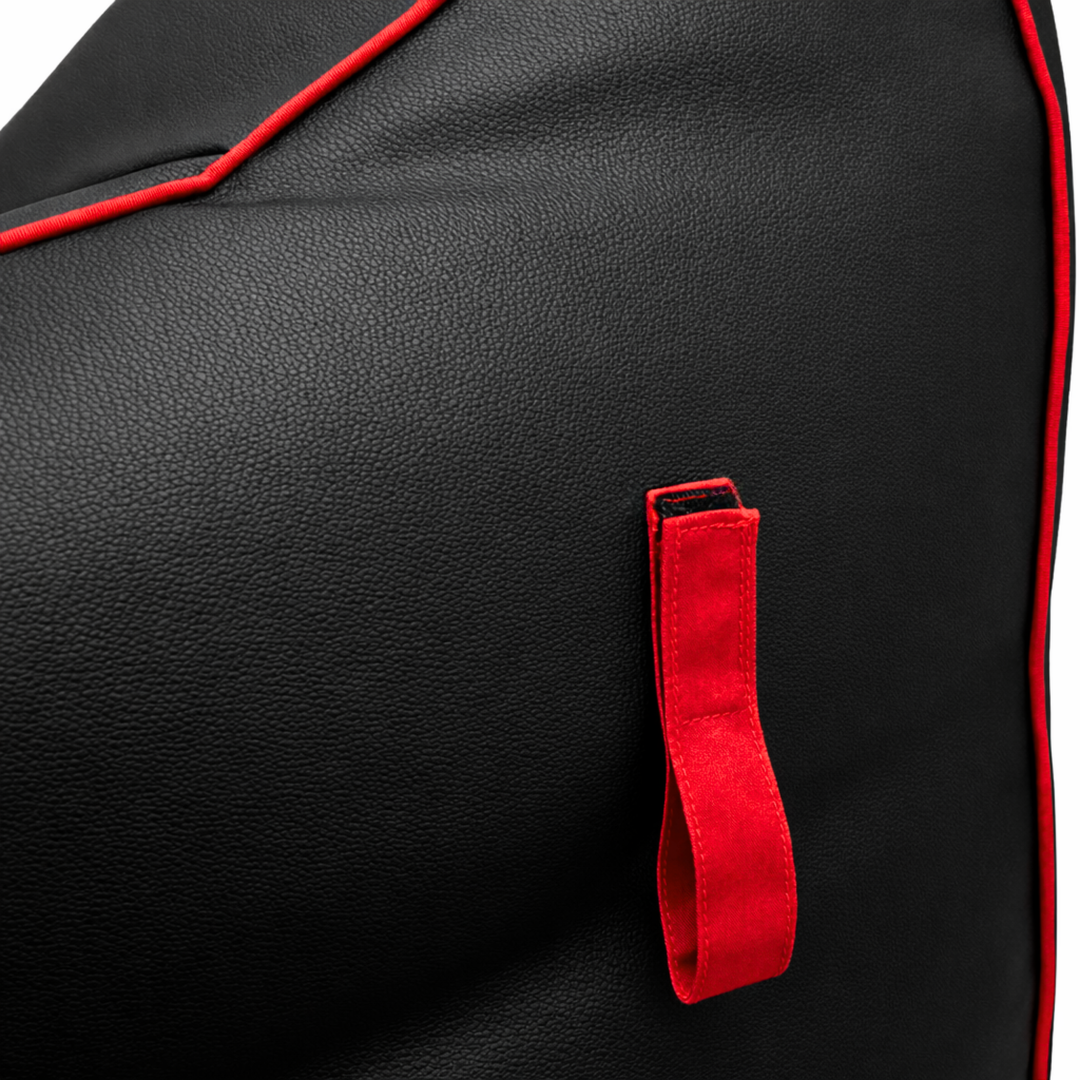 Gaming-zitzak van kunstleer - 100x110 cm + Voetensteun