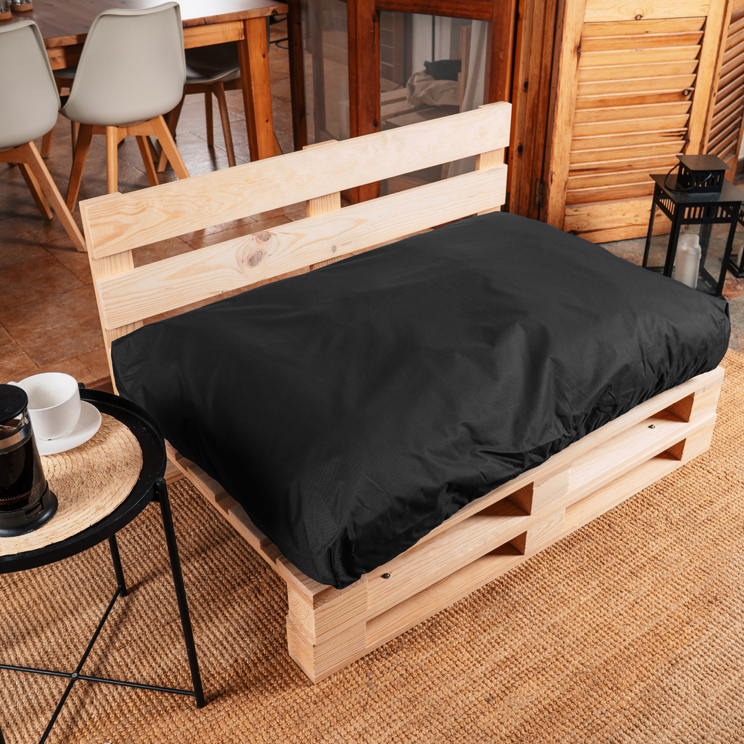 Waterafstotend palletkussen met afneembare hoes - Zitting 120x80 cm