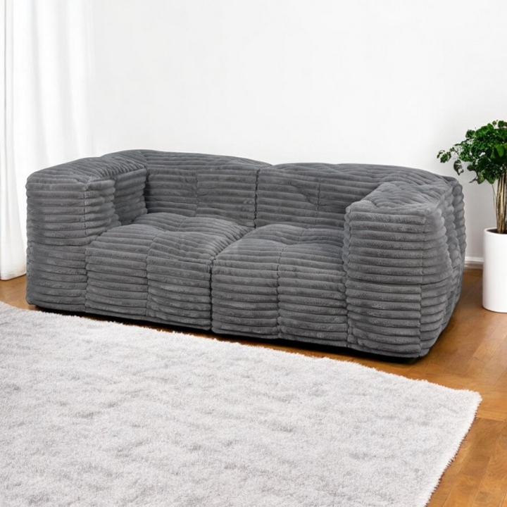 Modulaire Bank Ribfluweel - 90x180 Cm
