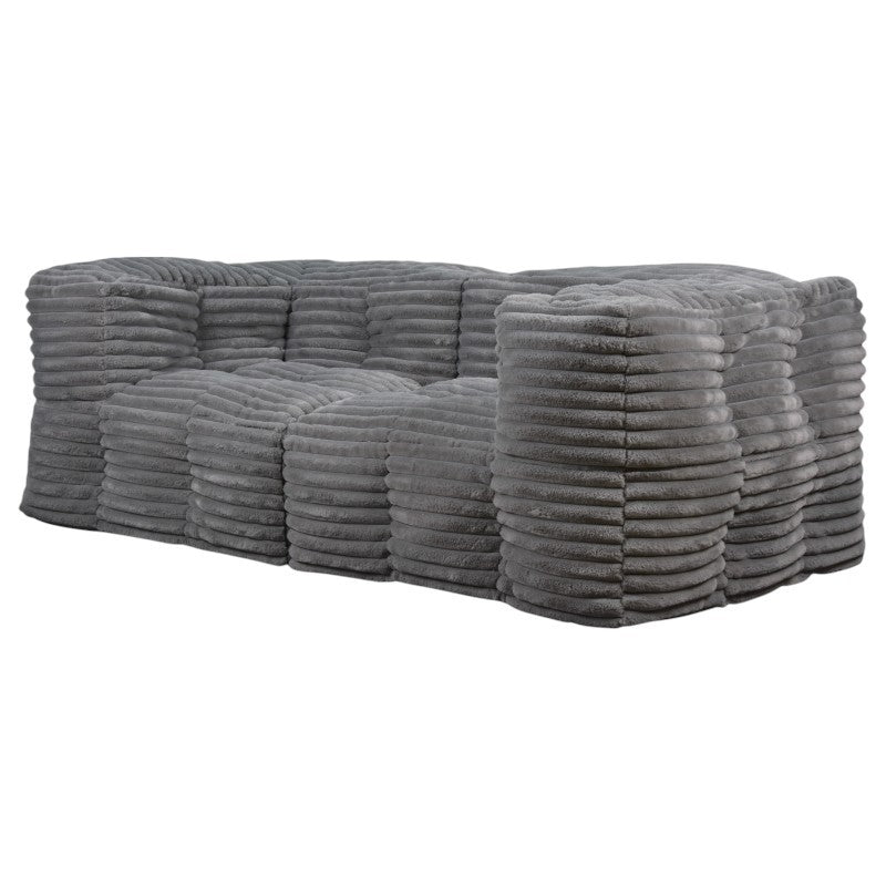 Modulaire Bank Ribfluweel - 90x180 Cm