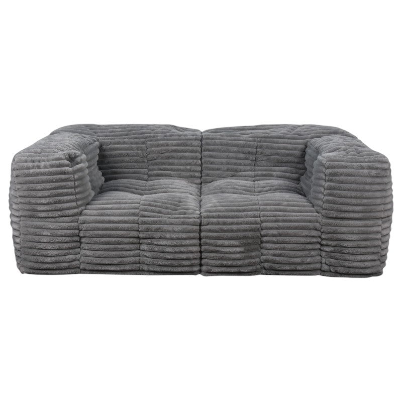 Modulaire Bank Ribfluweel - 90x180 Cm