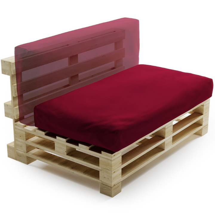 Waterafstotend palletkussen met afneembare hoes - 120x60 cm