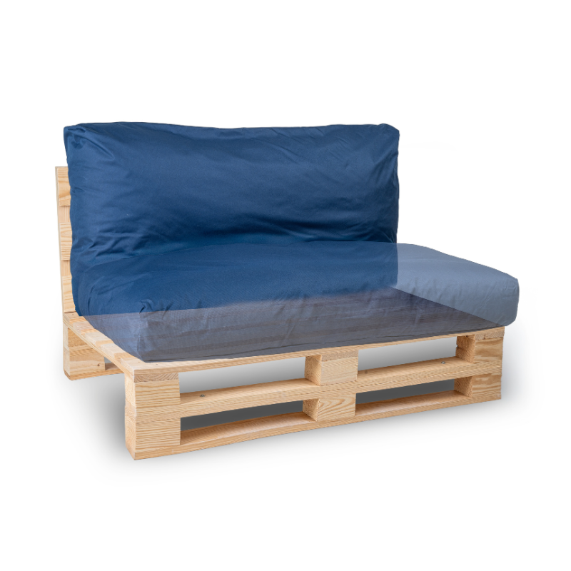 Waterafstotend palletkussen met afneembare hoes - 120x60 cm