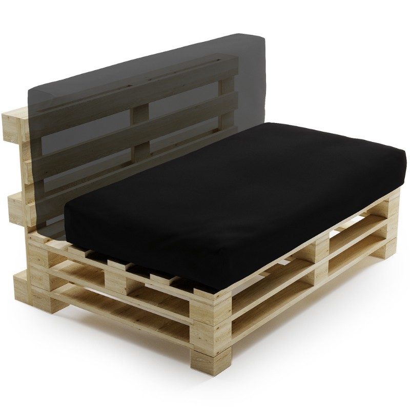Waterafstotend palletkussen met afneembare hoes - 120x60 cm