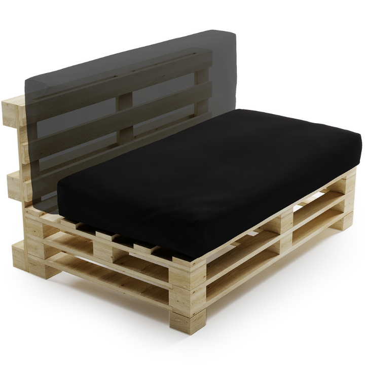 Waterafstotend palletkussen met afneembare hoes - 120x60 cm