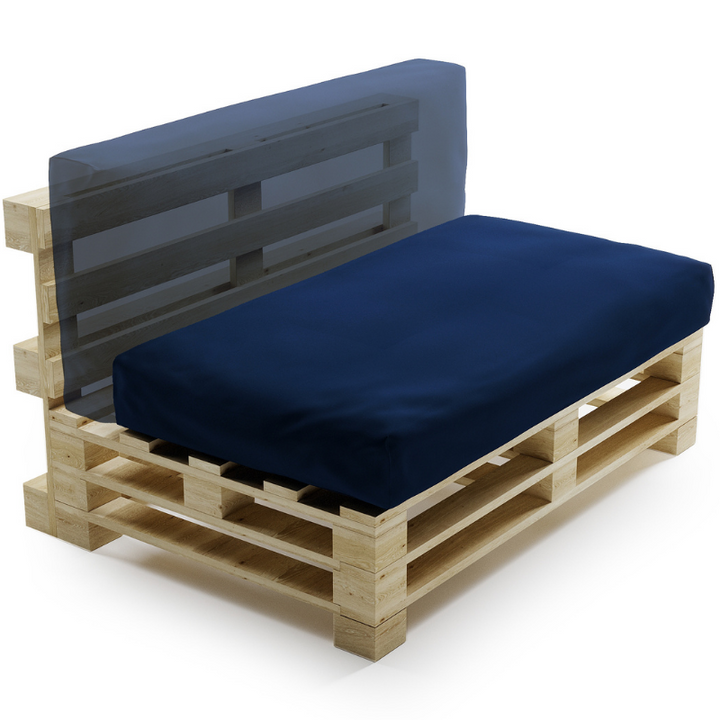 Waterafstotend palletkussen met afneembare hoes - 120x60 cm