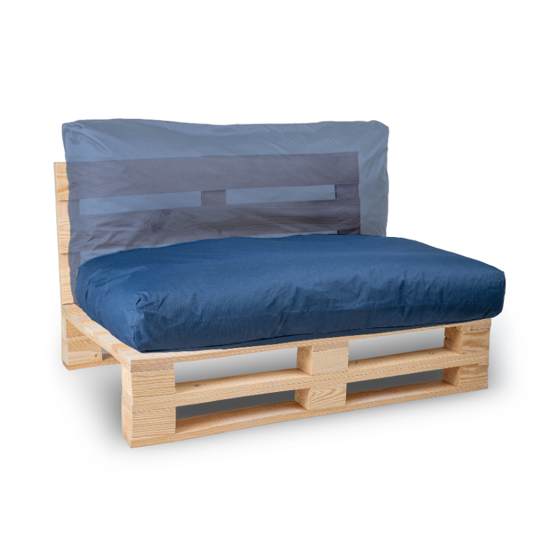 Waterafstotend palletkussen met afneembare hoes - 120x60 cm