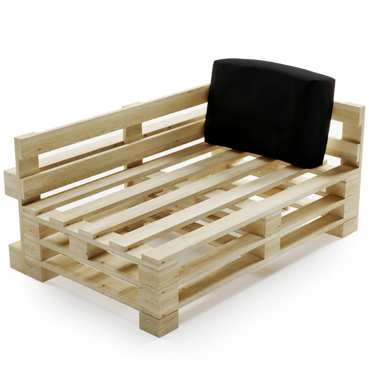 Waterafstotend afneembaar palletkussen - Hoek 60x40 cm