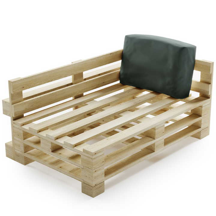 Waterafstotend afneembaar palletkussen - Hoek 60x40 cm