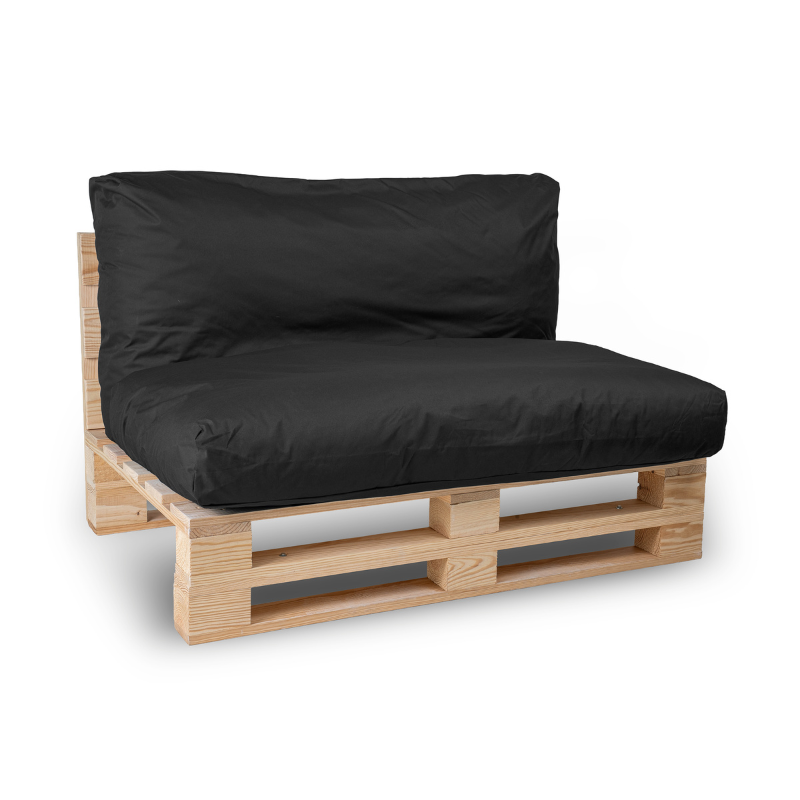 Afneembare hoes voor palletkussen - 120 x 60 cm