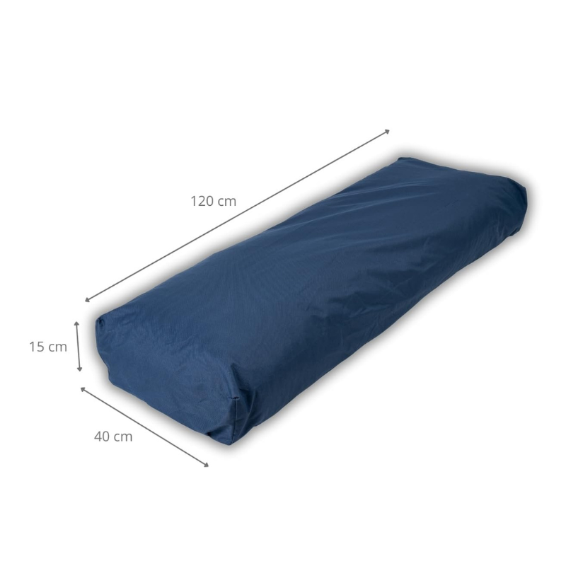 Afneembare kussenhoes voor palletbank - Rugkussen 120 X 40 Cm