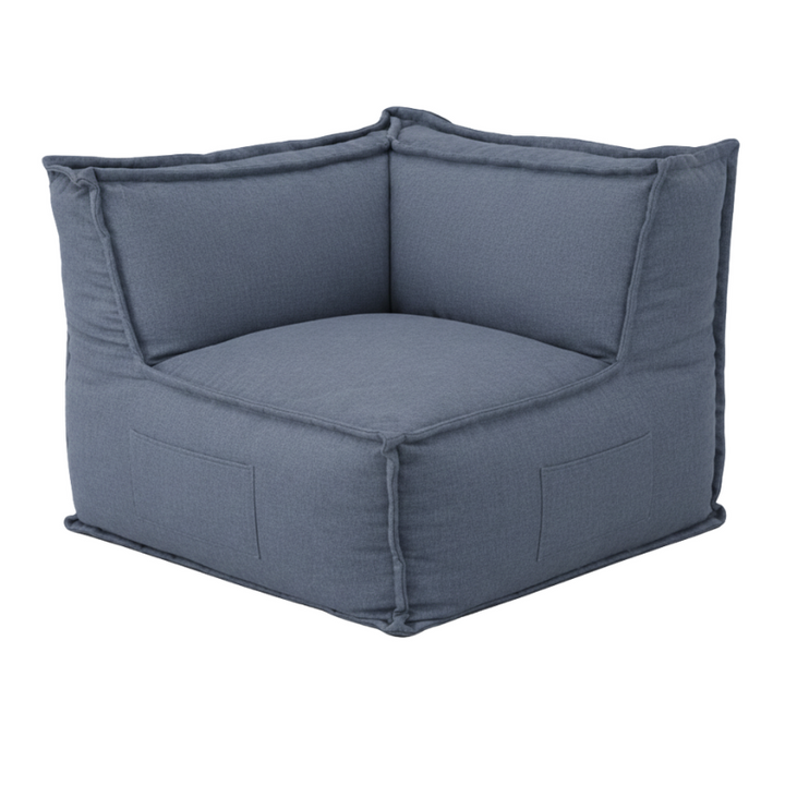 Omkeerbare hoekmodule voor modulaire bank - Linnenlook - 90x90 cm