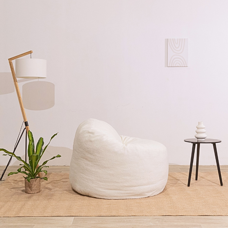Bouclé poef - 100 cm