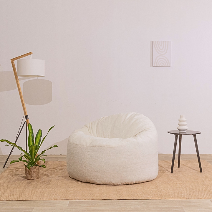 Bouclé poef - 100 cm