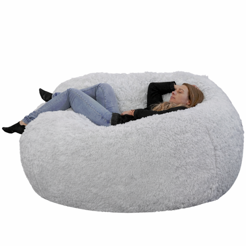 Reuzenpoef van imitatiebont - 140 cm - Banabag