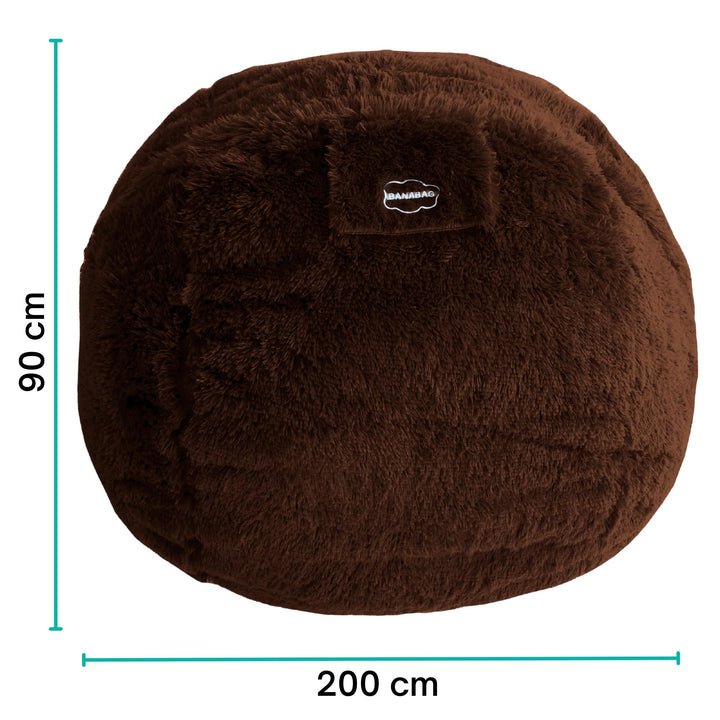 Reuze Poef van Bont - 200 Cm - Banabag